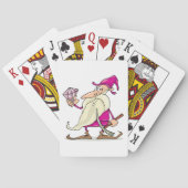 Dwarf met diamant pokerkaarten (Achterkant)