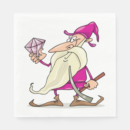 Dwarf met diamant servet (Voorkant)