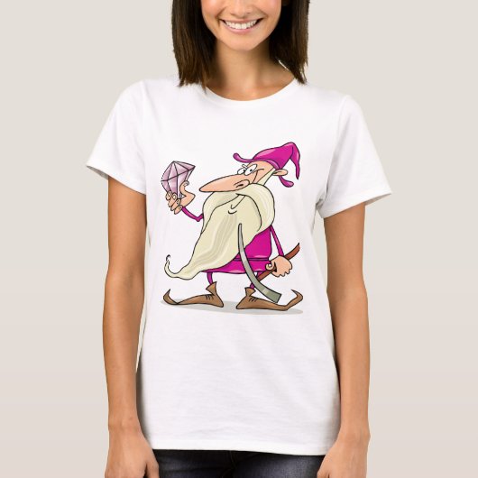 Dwarf met diamant t-shirt (Voorkant)