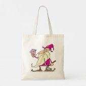 Dwarf met diamant tote bag (Achterkant)