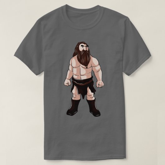 Dwarf met zijdewerven Dwarven Warrior T-shirt (Design voorkant)
