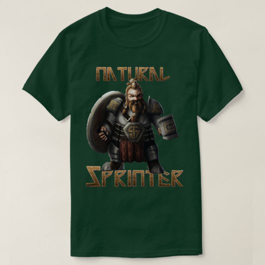 Dwarf Natural Sprinter T-shirt (Design voorkant)