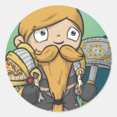Dwarf Paladin - Sticker (Voorkant)