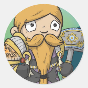 Dwarf Paladin - Sticker