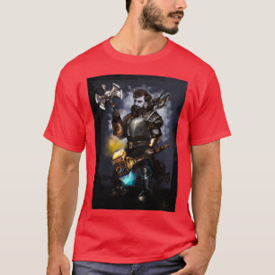 Dwarf Paladin Stout and Mighty T-shirt