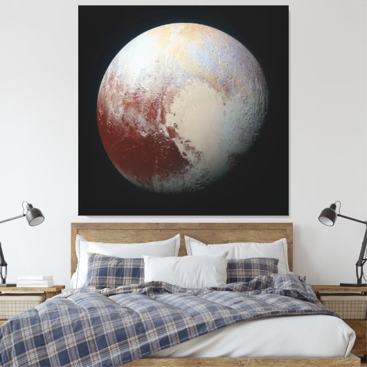 Dwarf Planet Pluto Canvas Afdruk (Insitu (Slaapkamer))