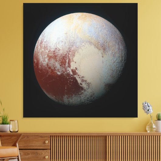Dwarf Planet Pluto Canvas Afdruk (Insitu (Woonkamer))