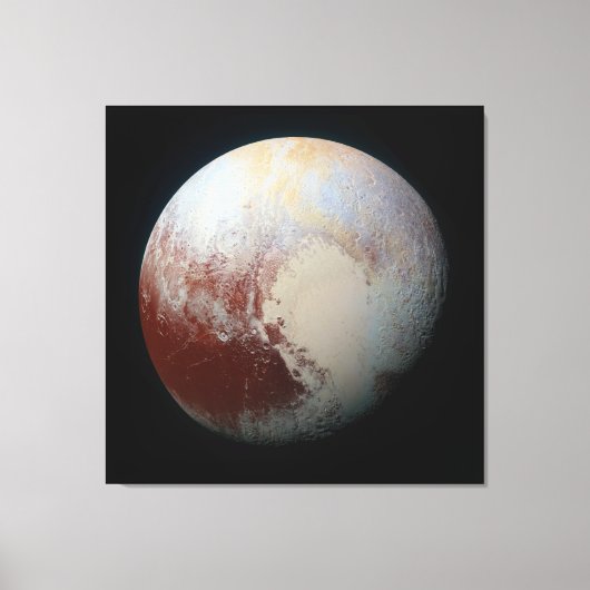 Dwarf Planet Pluto Canvas Afdruk (Voorkant)