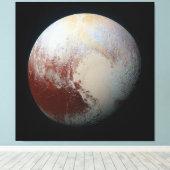 Dwarf Planet Pluto Canvas Afdruk (Insitu (Houten vloer))