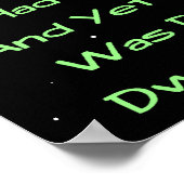 Dwarf Planet Pluto Limerick Poster (Hoek)