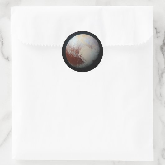 Dwarf Planet Pluto Ronde Sticker (Tas)