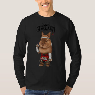 Dwarf Rabbit as Muay Thai Kick Boxing Champion 1 T-shirt
