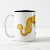 Dwarf Seahorse, Hippocampus zosterae Tweekleurige Koffiemok (Links)