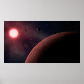 Dwarf Star Alien Planets Space Art Poster (Voorkant)