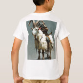 Dwarf Warrior's Trusty Steed: De majestueuze witte T-shirt (Achterkant)