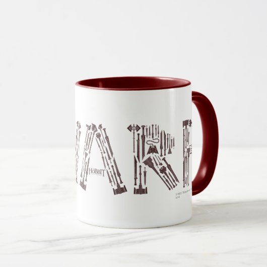 Dwarf Weapons Collage Mok (Voorkant rechts)