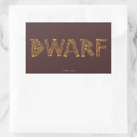 Dwarf Weapons Collage Rechthoekige Sticker (Tas)