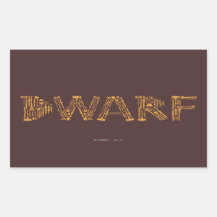 Dwarf Weapons Collage Rechthoekige Sticker