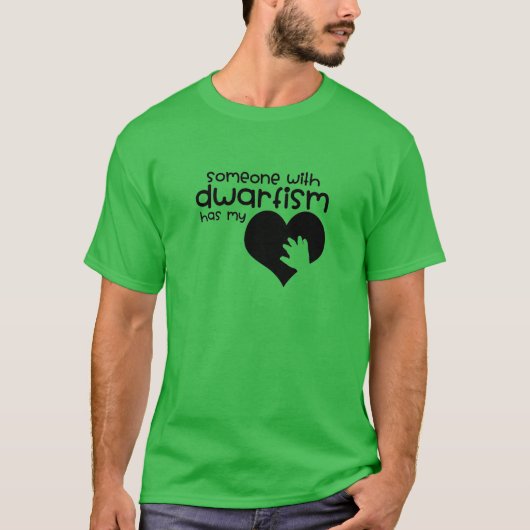 Dwarfism Awareness Shirt Dwarfism heeft mijn hart (Voorkant)