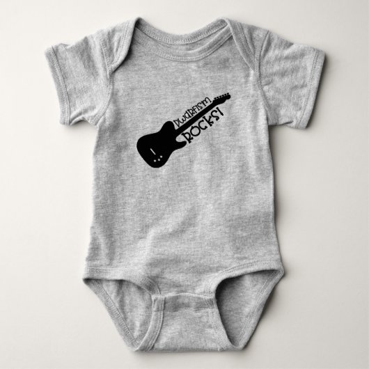 Dwarfism Rocks Baby Bodysuit (Voorkant)