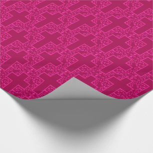 dwars-11-magenta-Roze Cadeaupapier