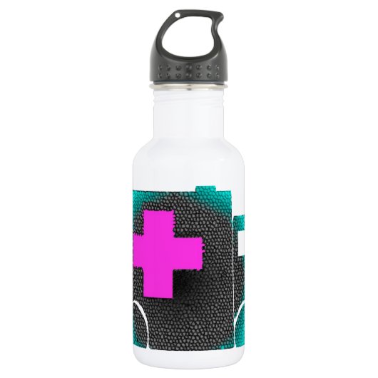 dwars blauwe ziekenwagenverpleegster emt medische waterfles  (Voorkant)