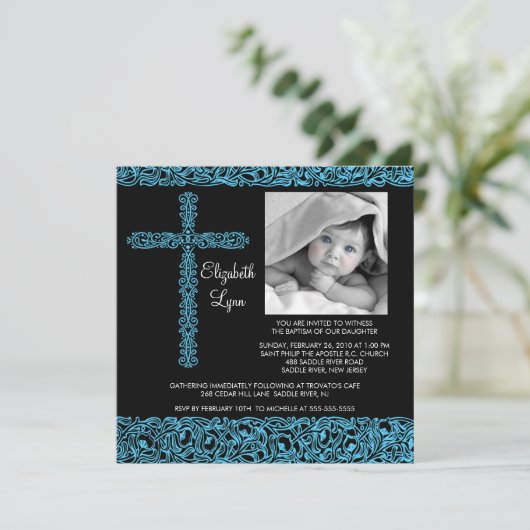  dwars-foto Baptisme-inname Kaart (Staand voorkant)