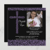  dwars foto eerste communiqué-inspringing kaart (Voorkant / Achterkant)