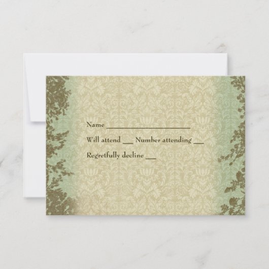 dwars gepatenteerde rsvp met envelop (Voorkant)