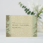 dwars gepatenteerde rsvp met envelop (Staand voorkant)