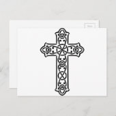 Dwars Keltisch van Kerstmis Feestdagenkaart (Voorkant / Achterkant)