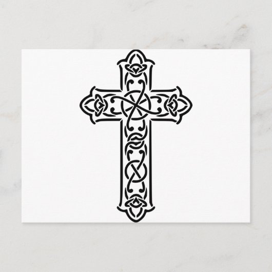 Dwars Keltisch van Kerstmis Feestdagenkaart (Voorkant)