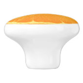 Dwars Oranje plak keramische knop (Zijkant)