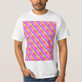 Dwars regenboog patroon t-shirt