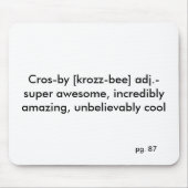 dwarsdoorsnede per definitie muismat (Voorkant)