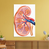 dwarsdoorsnede van de interne anatomie van een nie canvas afdruk (Insitu (Woonkamer))