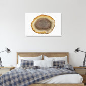 Dwarsdoorsnede van een Versteende Veenstam (Tietea Canvas Afdruk (Insitu (Slaapkamer))