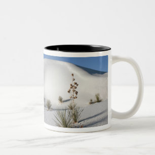Dwarsduinen en Soaptree Yucca Tweekleurige Koffiemok