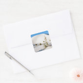Dwarsduinen en Soaptree Yucca Vierkante Sticker (Envelop)