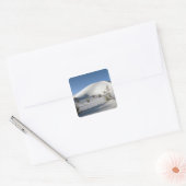 Dwarsduinen en Soaptree Yucca Vierkante Sticker (Envelop)