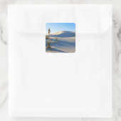 Dwarsduinen, Yucca, Vroeg Ochtendlicht Vierkante Sticker (Tas)