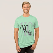 Dwarsland die XC lopen Tri-Blend Shirt (Voorkant volledig)