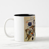 Dwarslijnen Tweekleurige Koffiemok (Links)