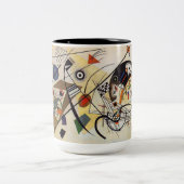 Dwarslijnen Tweekleurige Koffiemok (Center)