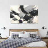 Dwarsstromen in As Canvas Afdruk (Insitu (Slaapkamer))