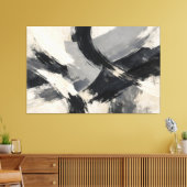 Dwarsstromen in As Canvas Afdruk (Insitu (Woonkamer))
