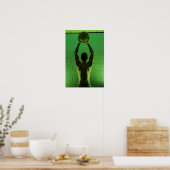 dwarsvoorkant fitness poster (Keuken)