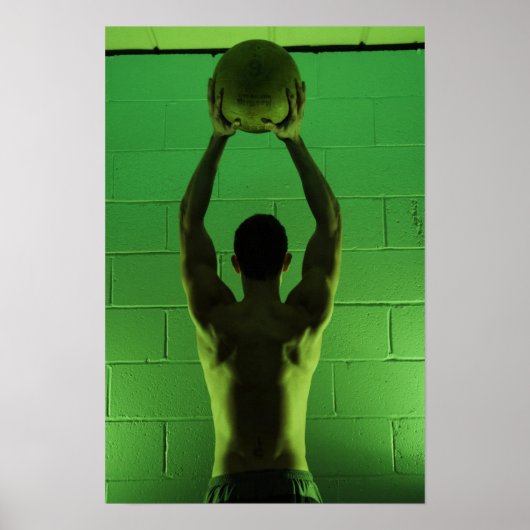 dwarsvoorkant fitness poster (Voorkant)