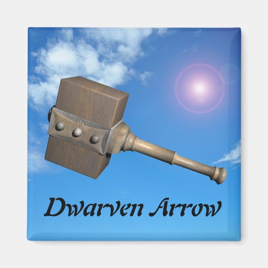 Dwarven Arrow Magneet (Voorkant)