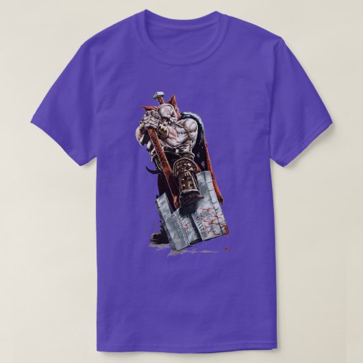 Dwarven Barbarian T-shirt (Design voorkant)